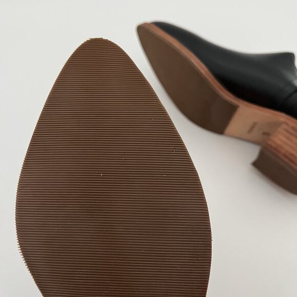 Nisolo Womens 9 Shoes Mia Everyday Bootie Black Leather Ankle Boots Stacked Heel - Picture 7 of 12